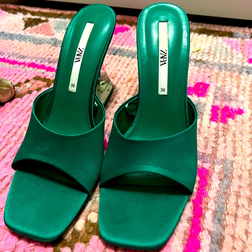 Zara Heels - Green
